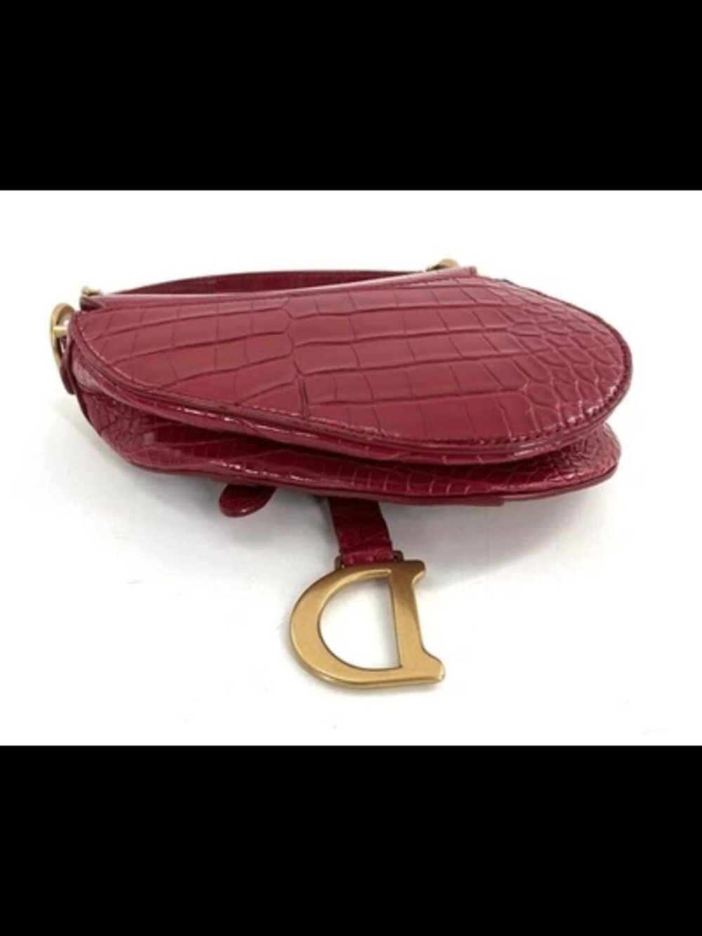 Christian Dior Mini Alligator Saddle bag - Picture 6 of 14